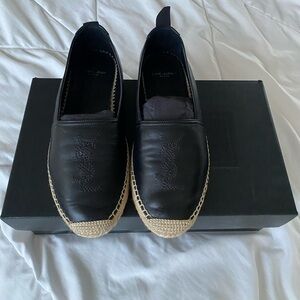 Saint Laurent leather espadrilles. Size 40